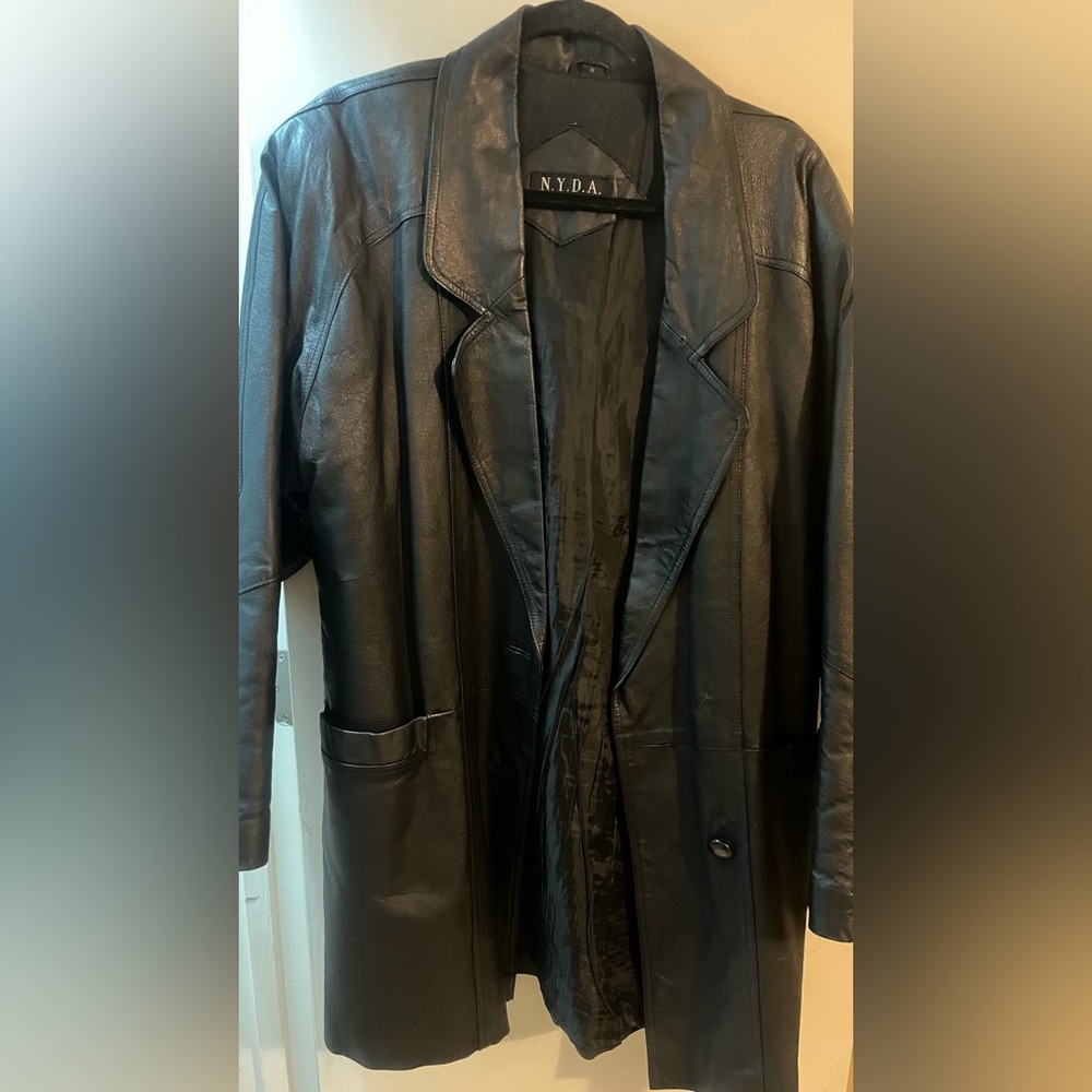 Vintage leather trench